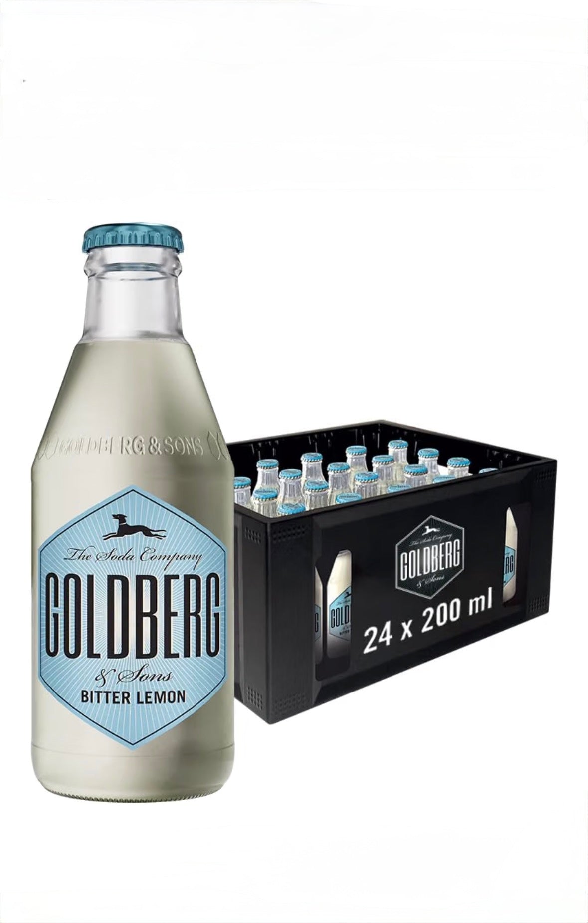 Goldberg Bitter Lemon Glas - 24 x 0,20 l Flaschen Preisvorteil