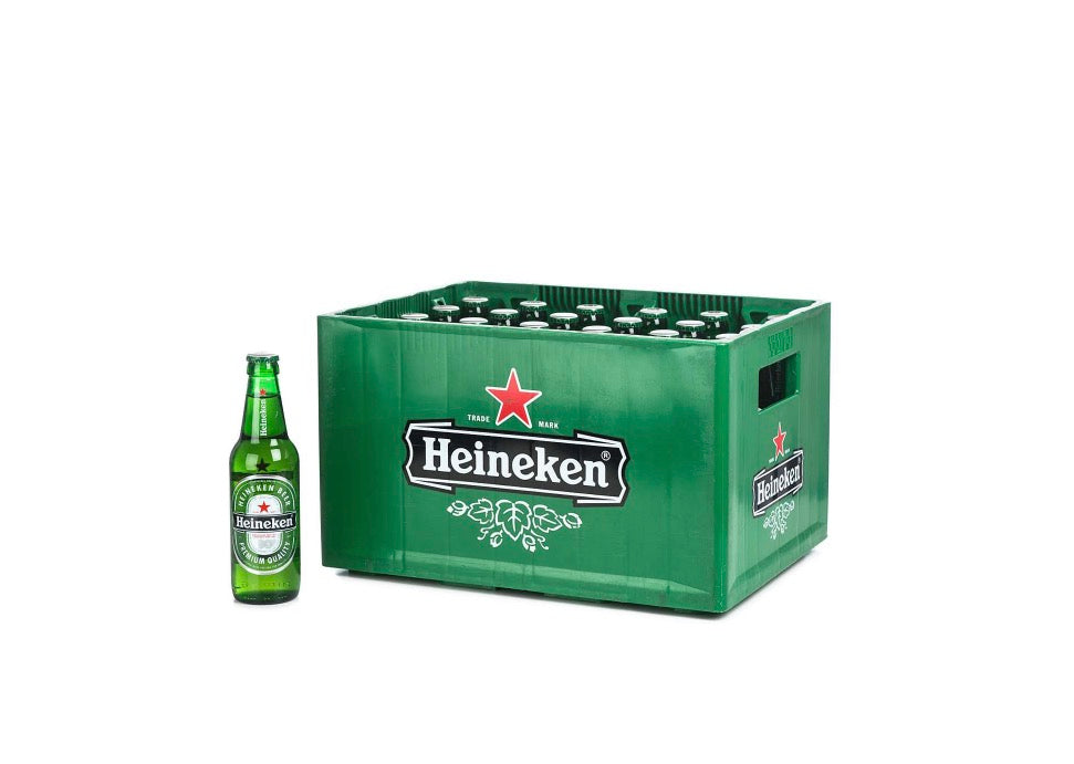 Heineken Pils, Glas Mehrweg - 24 x 0,33 l Flaschen im Six-Pack