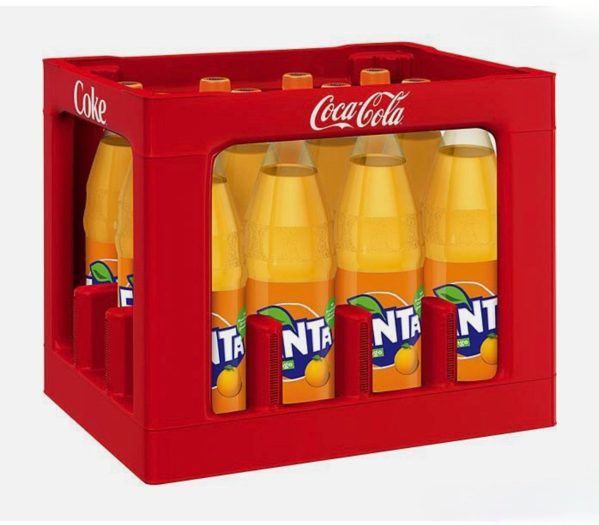 Fanta Orange Mehrweg - 12 x 1 l Flaschen