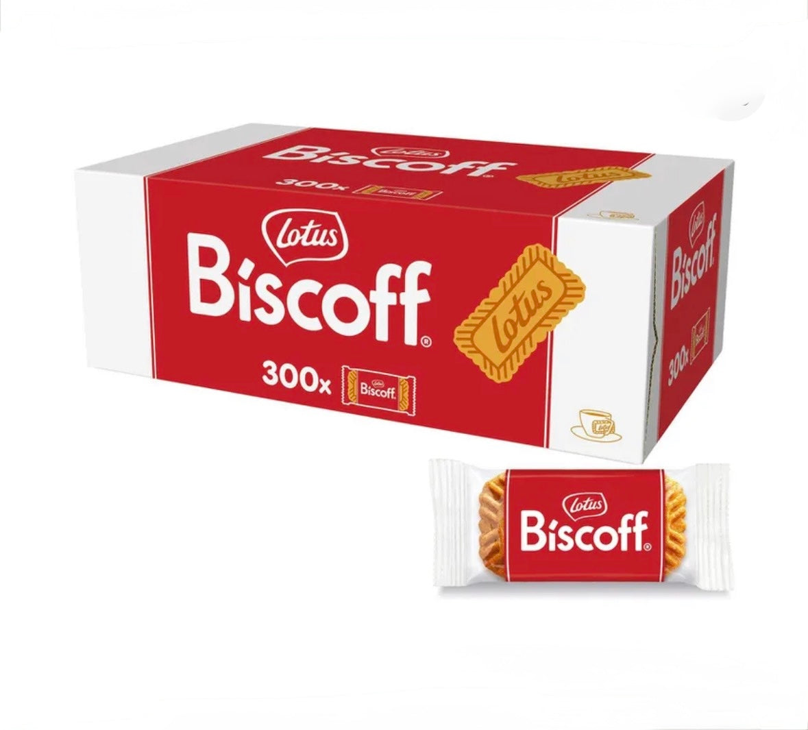 Lotus Biscoff Original Karamellgebäck 300 Einzelportionen à 6,25 g - 1,875 kg Karton