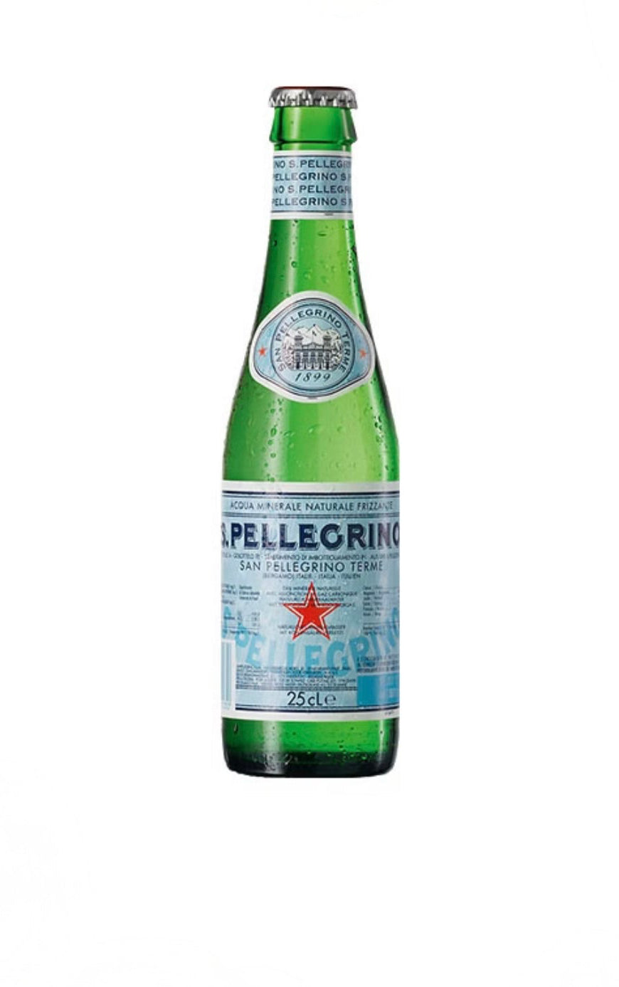 San Pellegrino Natürliches Mineralwasser mit Kohlensäure Glas - 24 x 0,25 l Flaschen