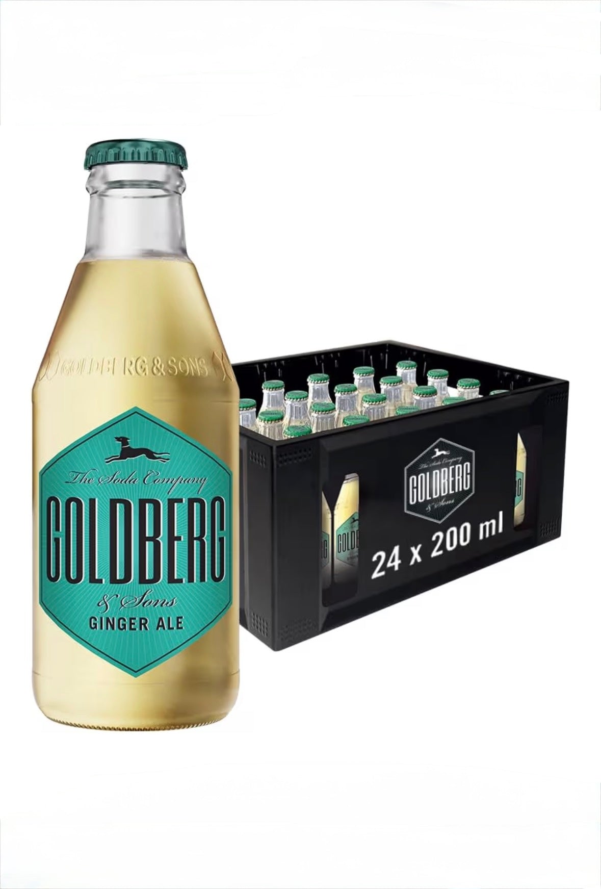 Goldberg Ginger Ale Glas - 24 x 0,20 l Flaschen
