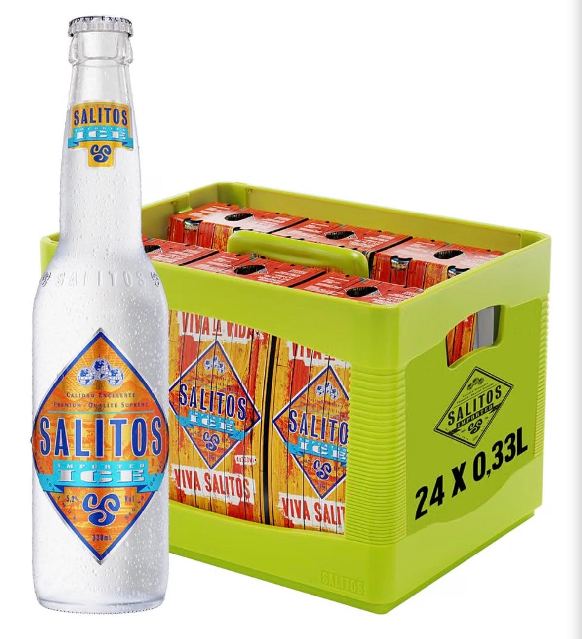 Salitos Ice Flavoured Beer - 24 x 330 ml Flaschen im 4er Pack