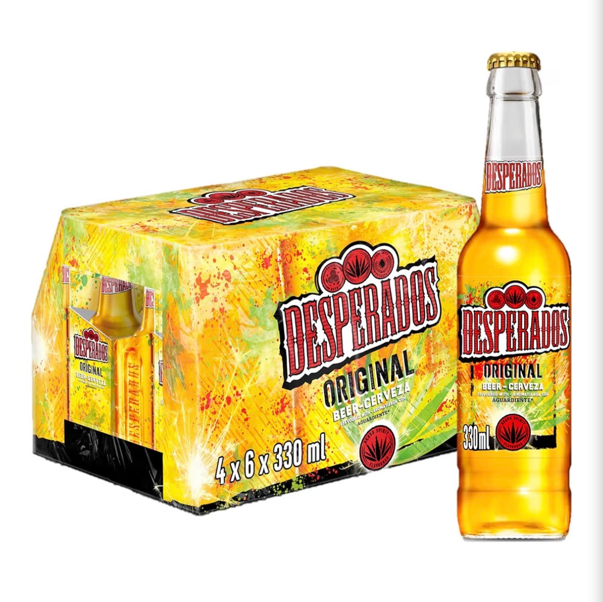 Desperados Glas - 24 x 330 ml Flaschen Preisvorteil