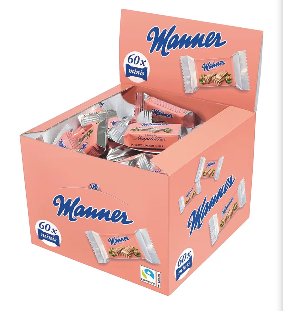 Manner Neapolitaner Minis 2er 60 Packungen à 15 g - 900 g Packung