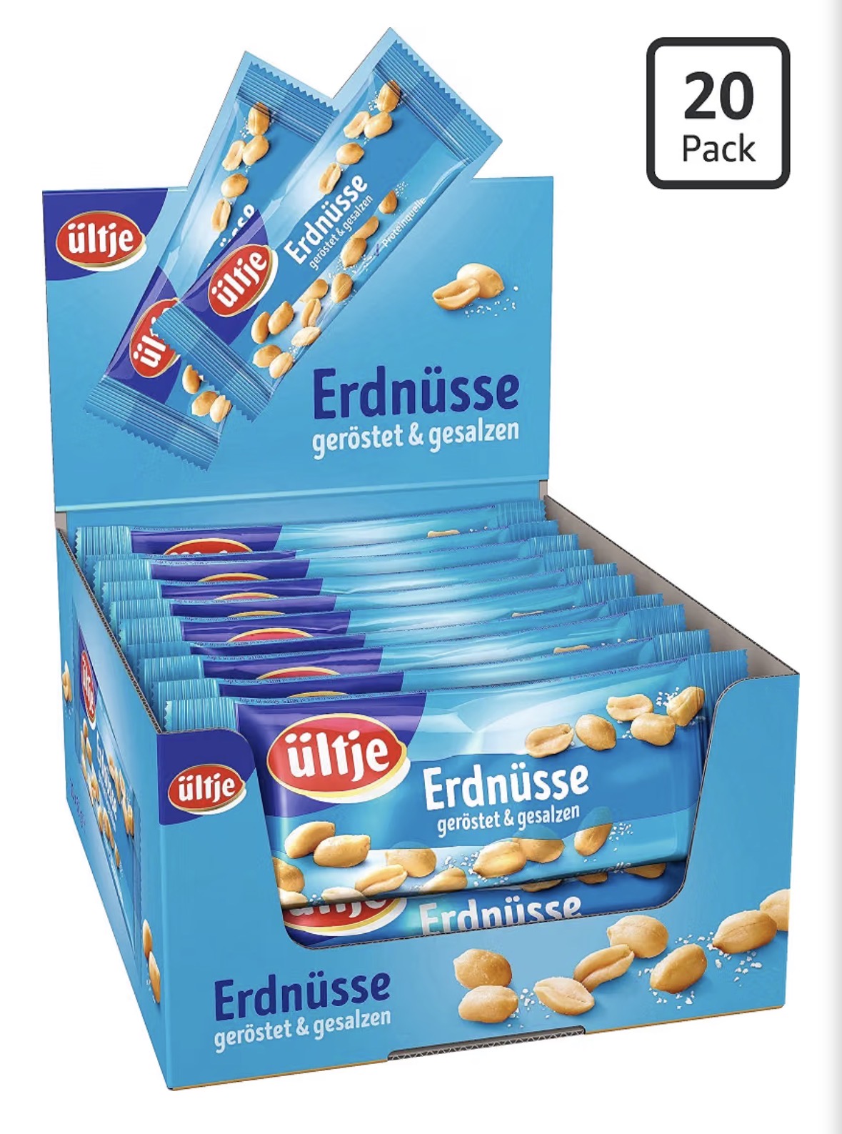 ültje Erdnüsse geröstet und gesalzen - 20 x 50 g Beutel