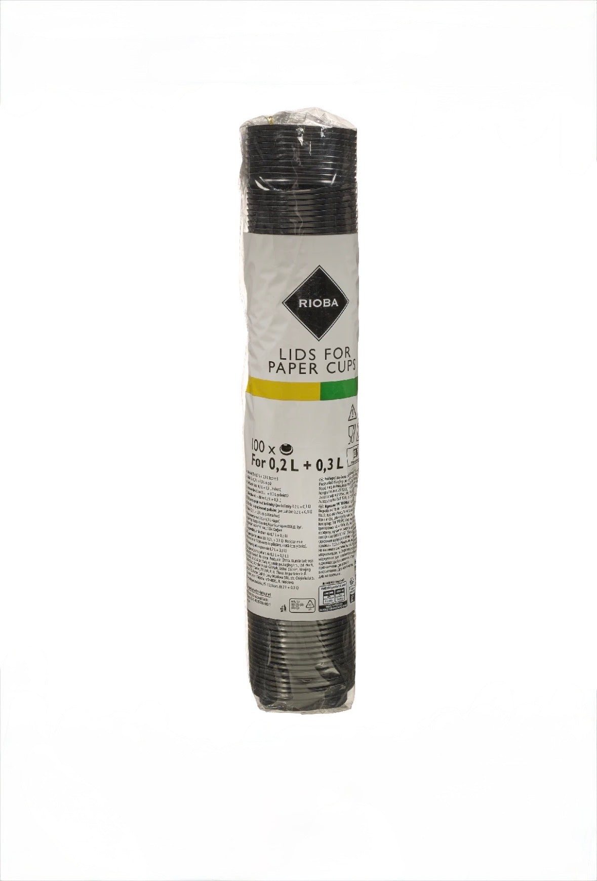 RIOBA Deckel To-go 400 ml Schwarz 100 Stück