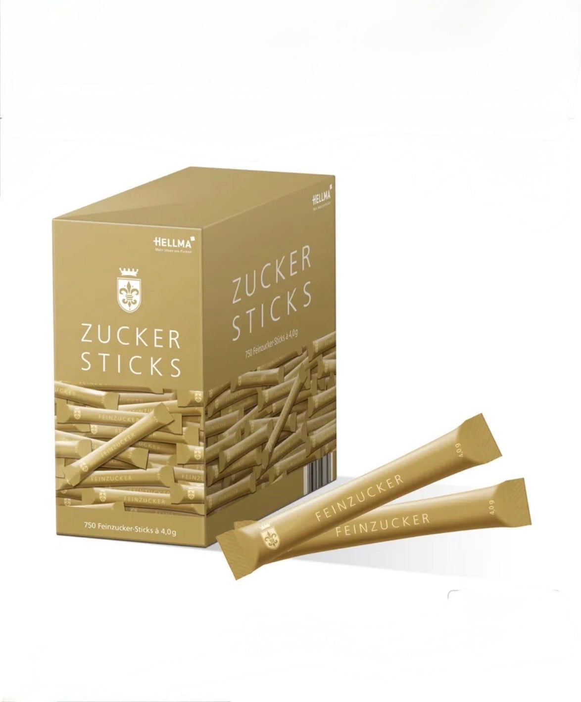 Hellma Goldline Zuckersticks Einzelportionen 750 Stück á 4 g 3 kg Karton