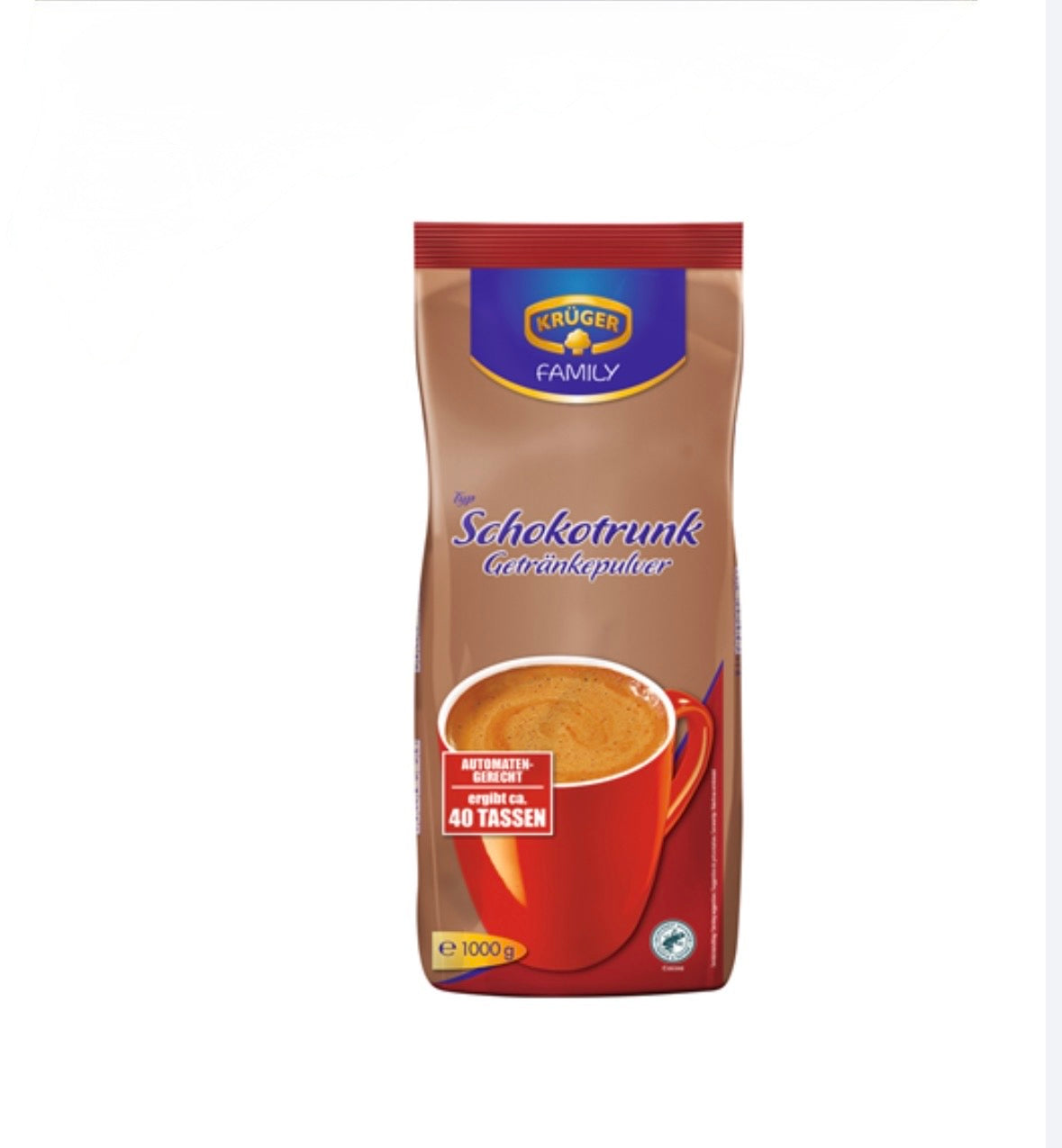 Krüger Gastro Kakaopulver Schokotrunk 1 kg Beutel