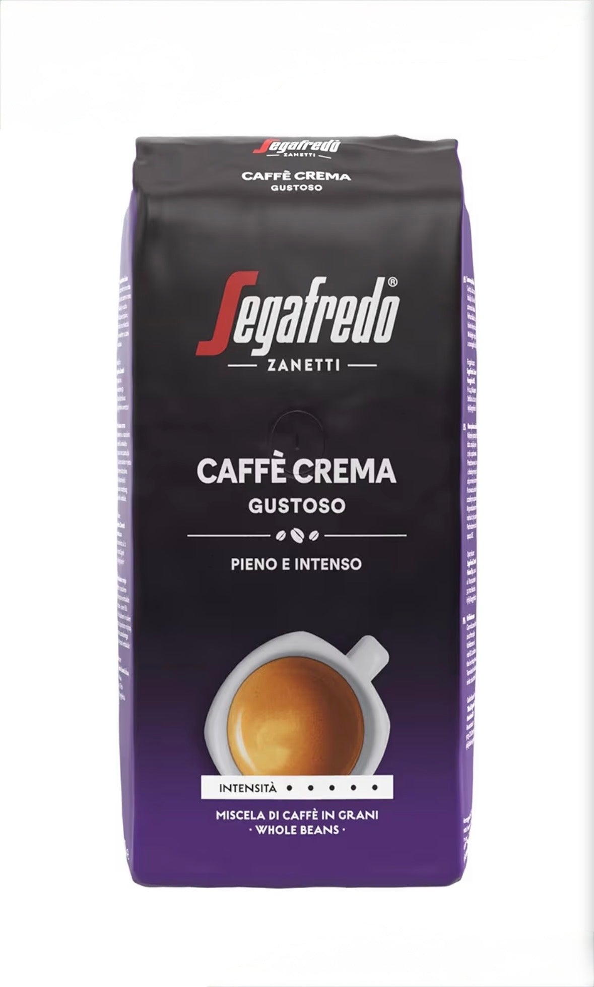 Segafredo Caffè Crema Gustoso ganze Bohnen - 1 x 1 kg Beutel